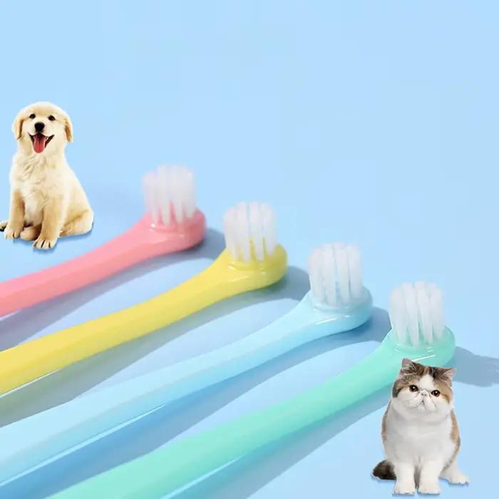 Brosse à dents ronde/pointue pour chien