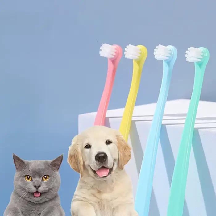 Brosse à dents ronde/pointue pour chien