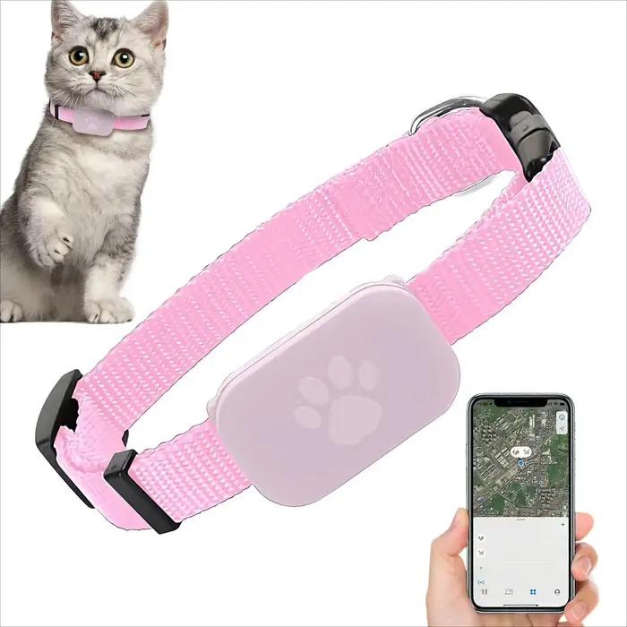 Collier GPS pour chat, anti-perte, protection de sécurité, batterie longue durée, accessoires de localisation pour animaux de compagnie