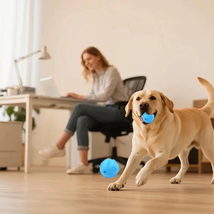 Balle à mâcher couineuse et rebondissante pour chiot