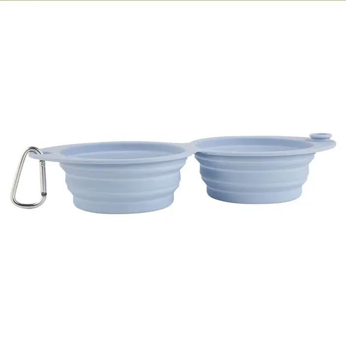 Double Filles Pliable en Silicone pour Chien et Chat