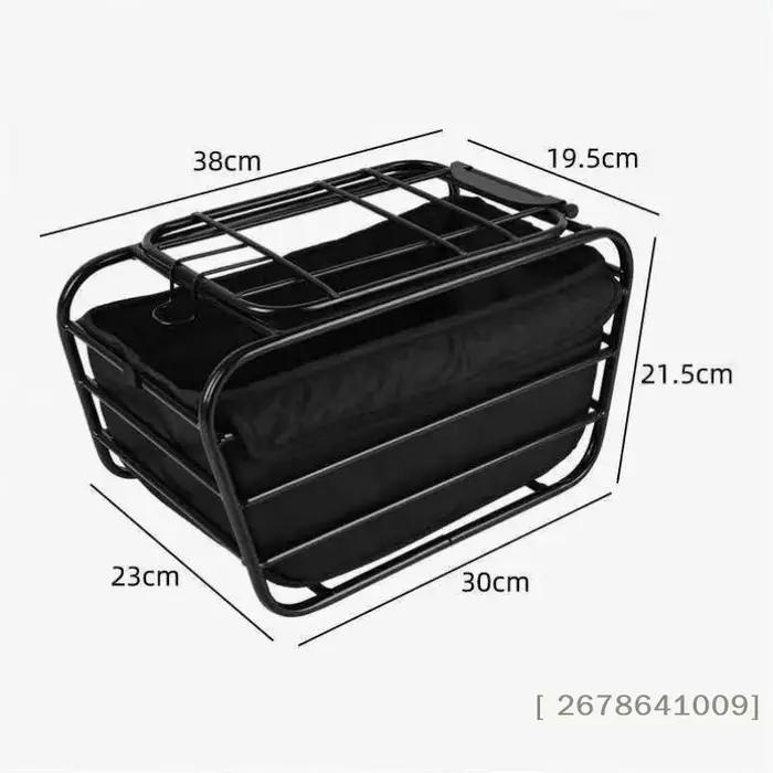 ⚑ Panier de vélo 2-en-1 pour chien, pour porte-bagages arrière, panier de transport pour animaux de compagnie, convient aux chiens et chats de petite et moyenne taille jusqu'à 12 lb, pour les courses 