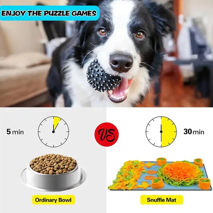 Puzzles pour chiens qui consomment de l'énergie, coussretours parfumé pour animaux de compagnie, on a trouvé que la nourriture peut être nettoyée, très durable