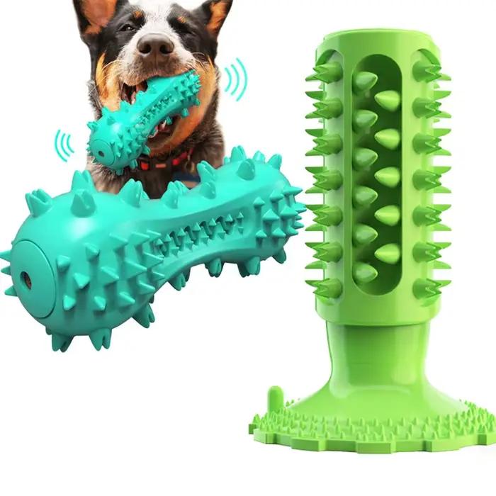 Jouets à mâcher durables pour chiens agressifs, jouets interactifs pour chiots, bâtonnets à mâcher résistants pour l'entraînement des chiots, brosse à dents sonore pour chiens