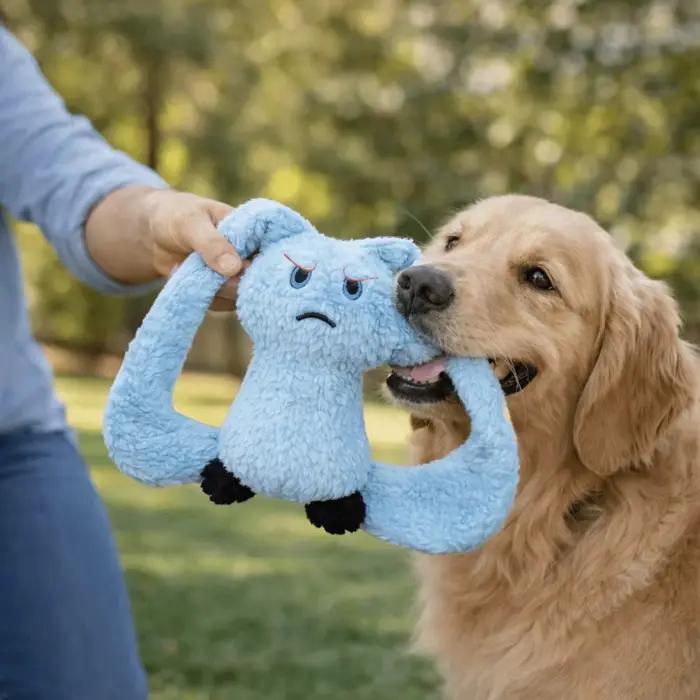 Jouet en peluche pour chien en forme de lapins mignons à longues oreilles