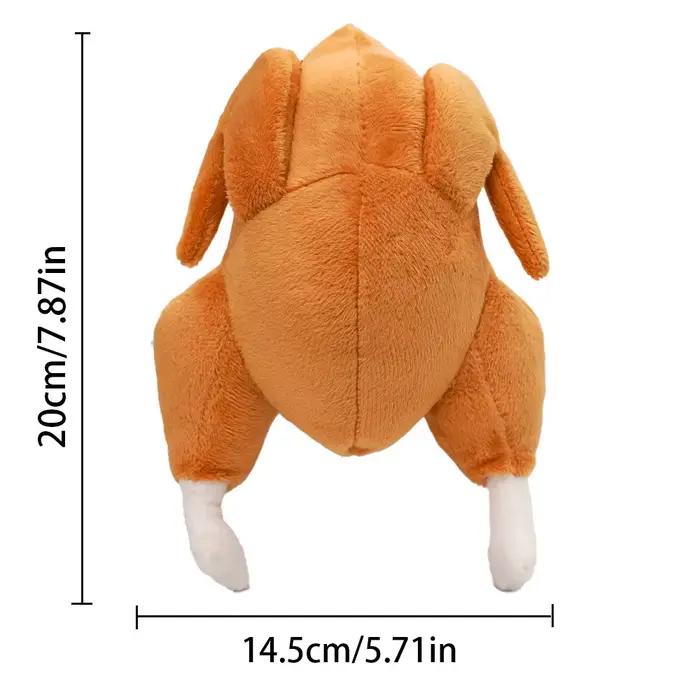 Jouet en peluche de poulet rôti grinçant pour animaux de compagnie-jouet à mâcher doux