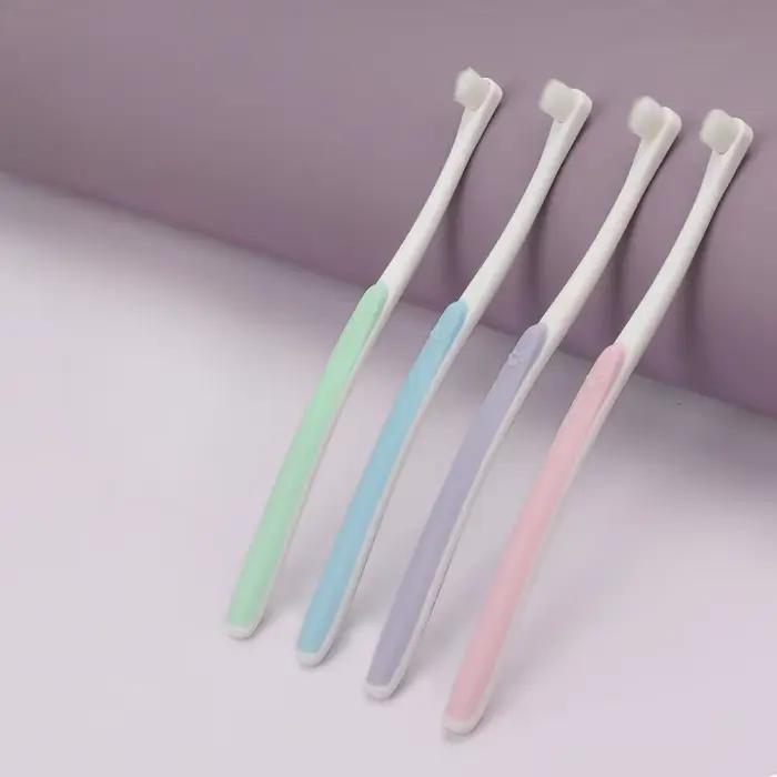 Brosse à dents à tête ronde pour chien
