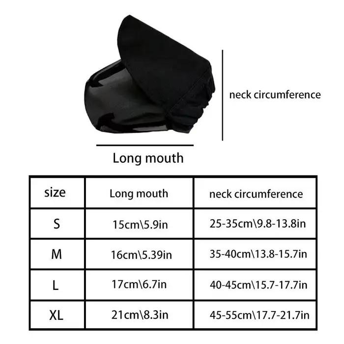Masque de protection pour chiens pour empêcher la consommation accidentelle, empêcher les aboiements, les morsures, la consommation aléatoire et les piqûres de moustiques