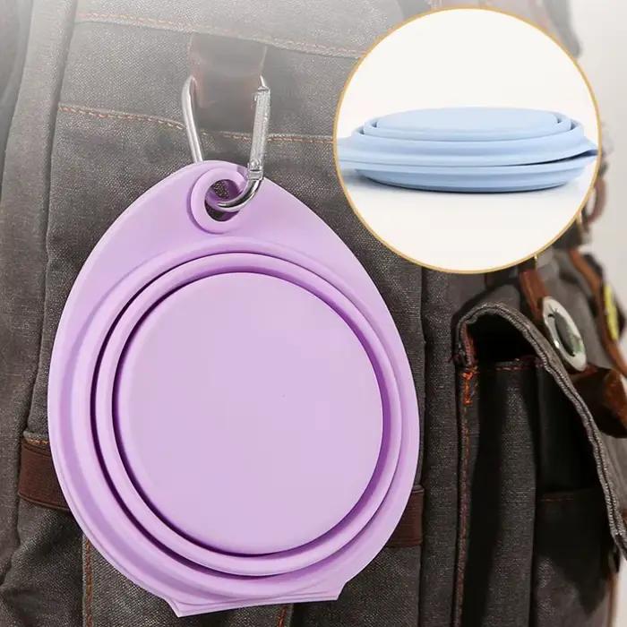 Double Filles Pliable en Silicone pour Chien et Chat