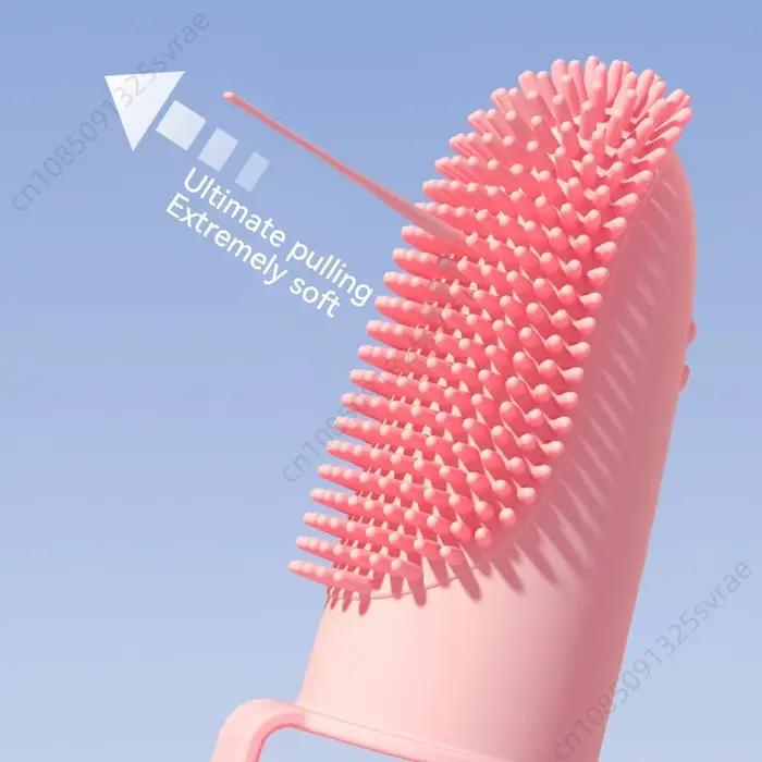 Brosse à Dents Douce à Double Doigt pour Chien et Chat
