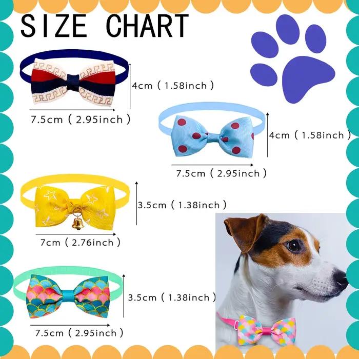 20 pièces accessoires pour chiens noeud papillon pour chien en vrac collier