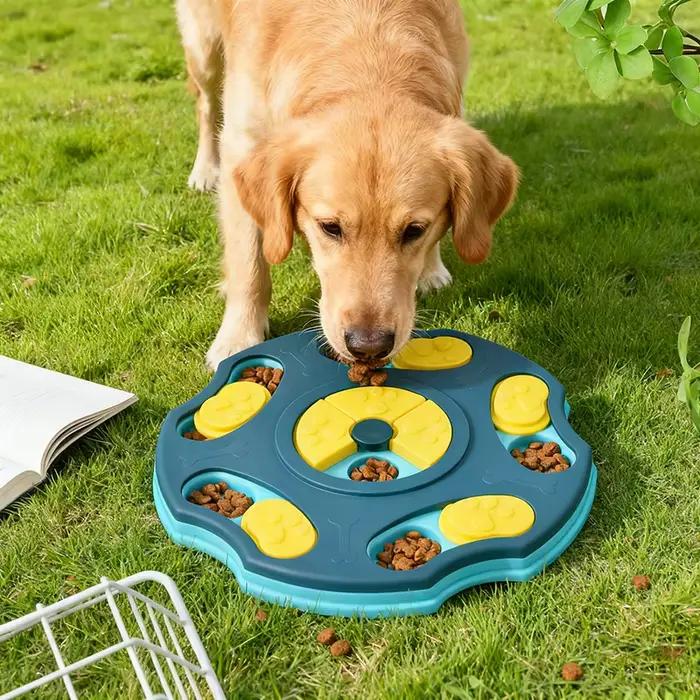 Jouets de puzzle pour chiens, distributeur de nourriture interactif pour augmenter l'QI, bol antidérapant pour manger lentement, jeux de nourriture pour chats et chiens
