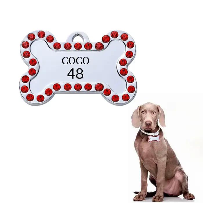 Pendentif d'identification personnalisé pour collier de chien