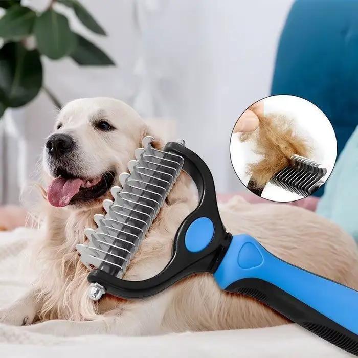 Brosse de démêlage pour animaux de compagnie