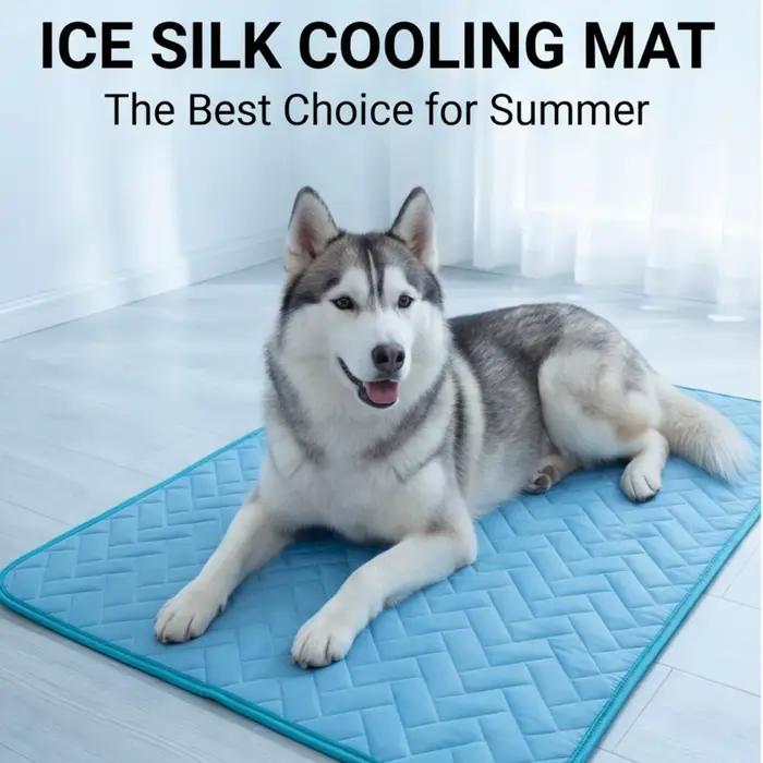 Tapis rafraîchissant pour chien, coussin de refroidissement pour animaux de compagnie, tapis absorbant la chaleur pour chiots, pour extérieur, intérieur, jardin, balcon, maison, salon, chambre