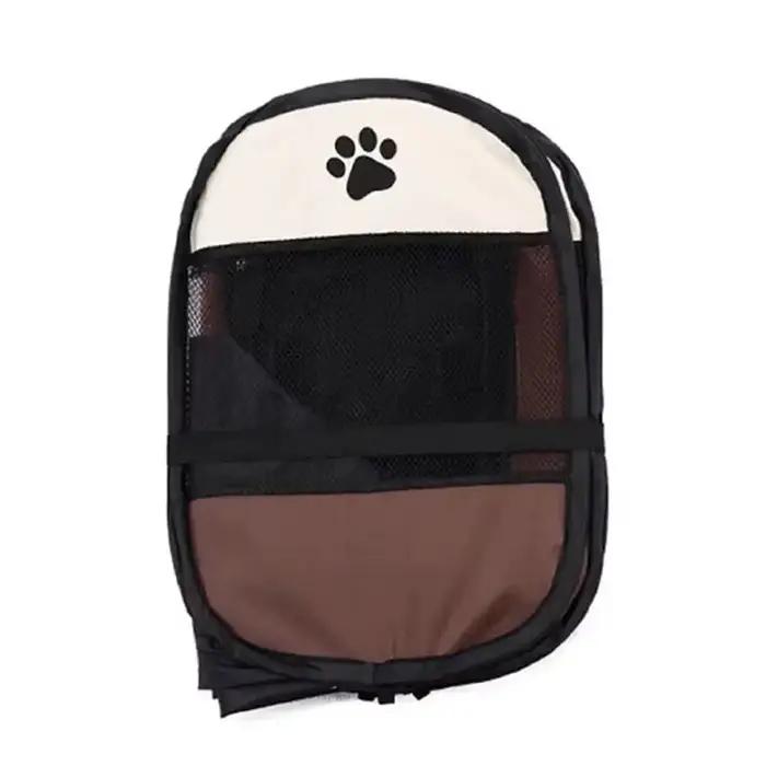 Enclos de jeu octogonal portable et pliable pour animaux de compagnie - Abri extérieur facile à assembler pour grands chiens et chats
