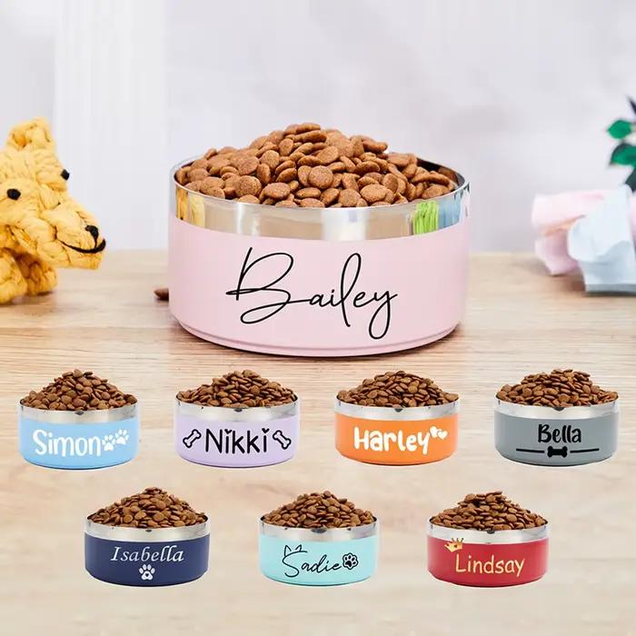 Bol pour animaux de compagnie personnalisé avec nom