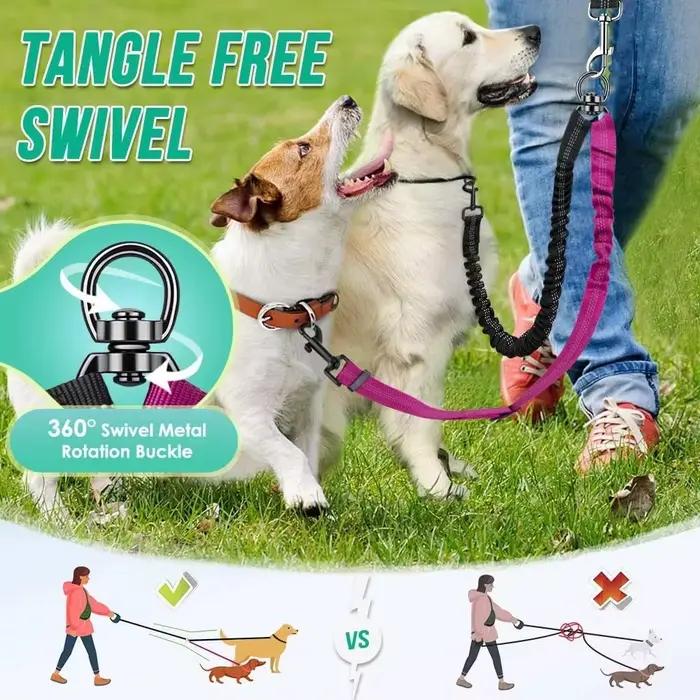 Attache de laisse double pour chien de 1