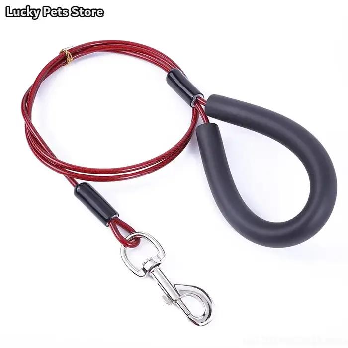 Laisse pour chien avec câble en acier