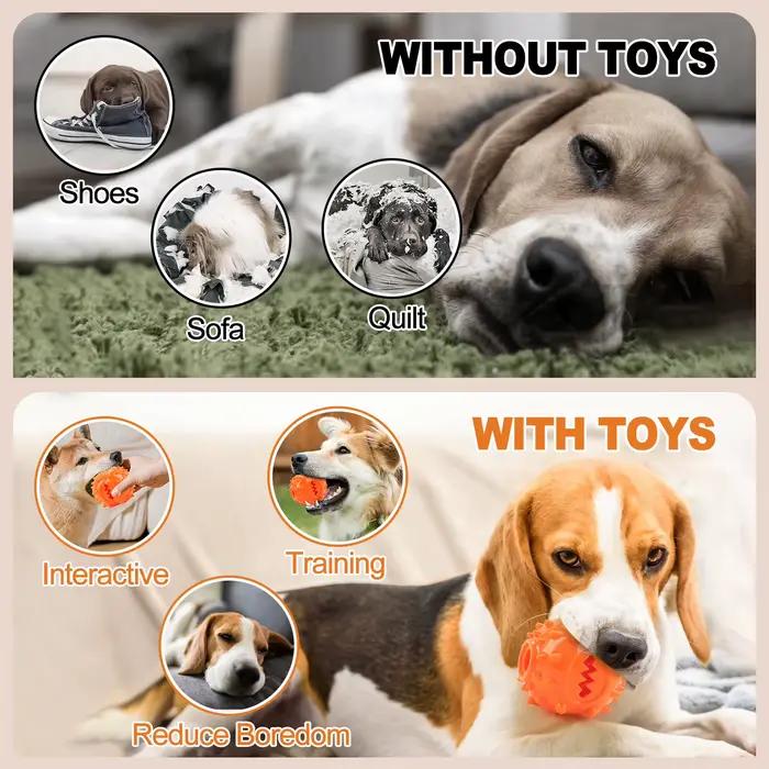 Boule de distribution interactive pour friandises à mâcher pour chien