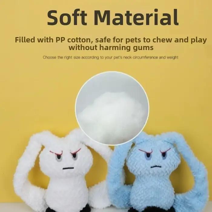 Jouet en peluche pour chien en forme de lapins mignons à longues oreilles