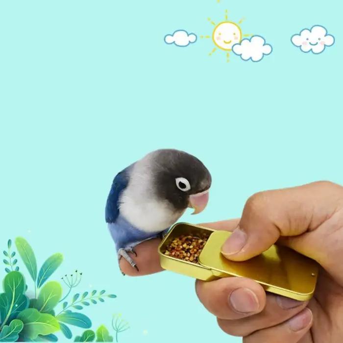 Pot de nourriture d'entraînement pour oiseaux
