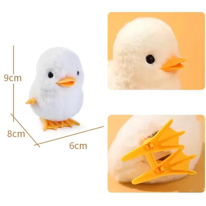 Poulet sautant jaune, jouet mécanique