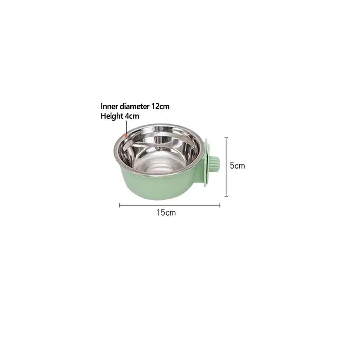 Bol pour chien, chenil amovible en acier inoxydable pour animaux de compagnie