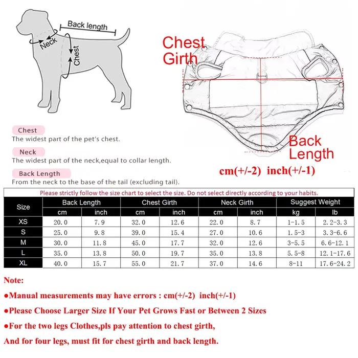 Vêtements pour chiens, veste chaude pour animaux de compagnie