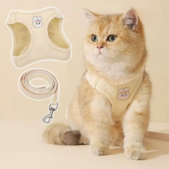 Ensemble harnais et laisse chic pour chaton - Design tendance