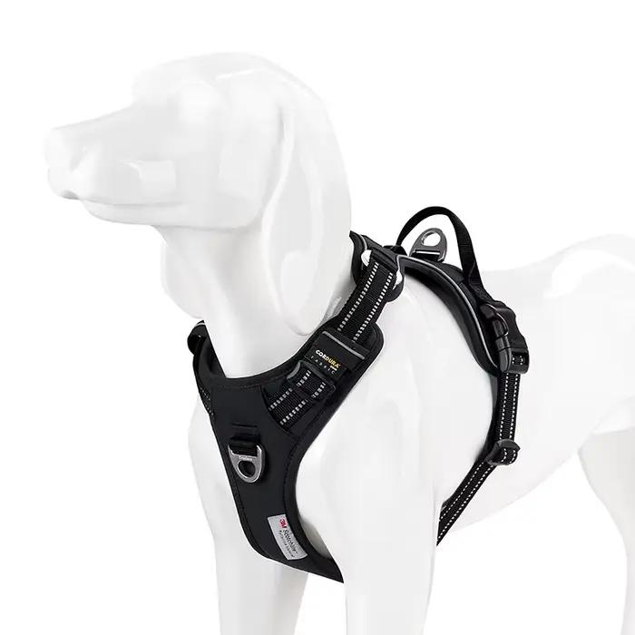 TRUE LOVE harnais pour animaux de compagnie sans traction en Nylon réfléchissant