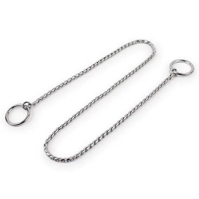 Collier de étranglement en métal pour chien