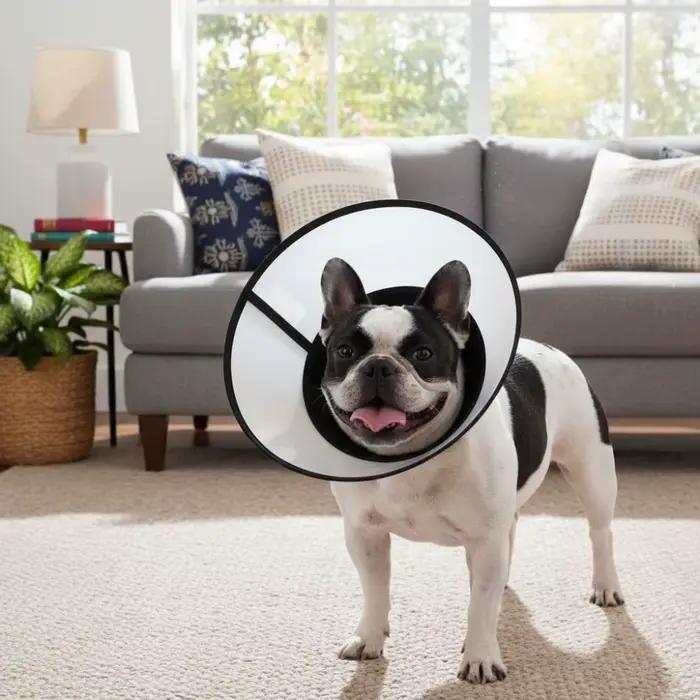 Collier élisabéthain respirant pour chien