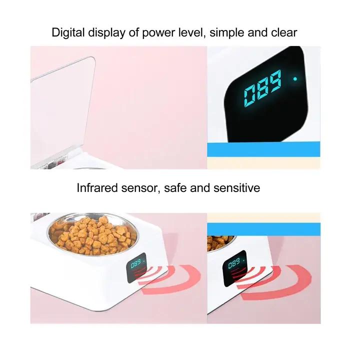 Distributeur automatique de nourriture pour chat avec capteur infrarouge