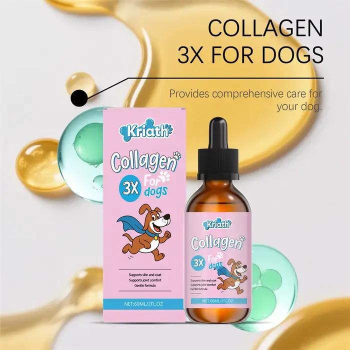 Gouttes de collagène pour chien pour la santé de la peau et du pelage