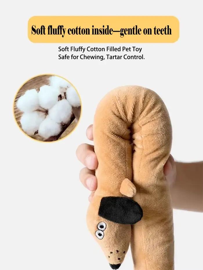 Peluche Teckel Longue et Moelleuse