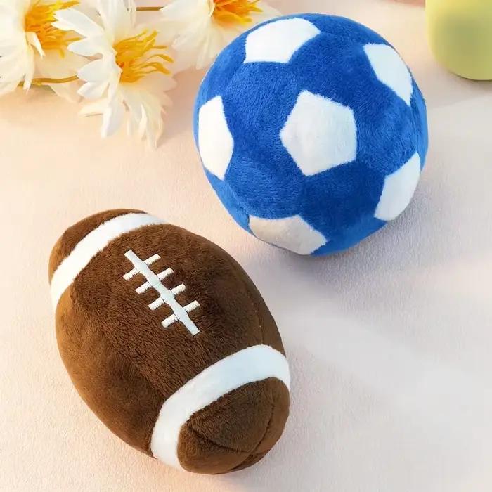 Jouet grinçant pour chien de football et de rugby