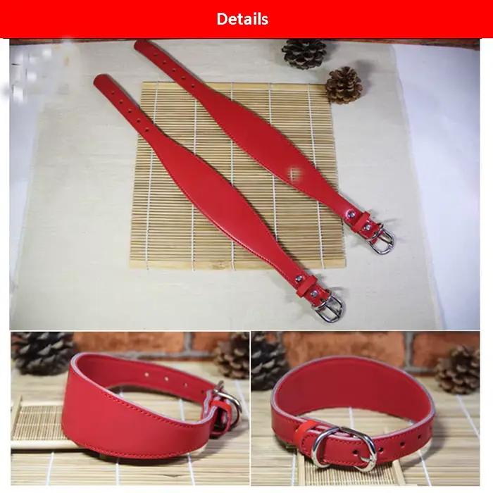 Collier de chien de compagnie en peau de vache