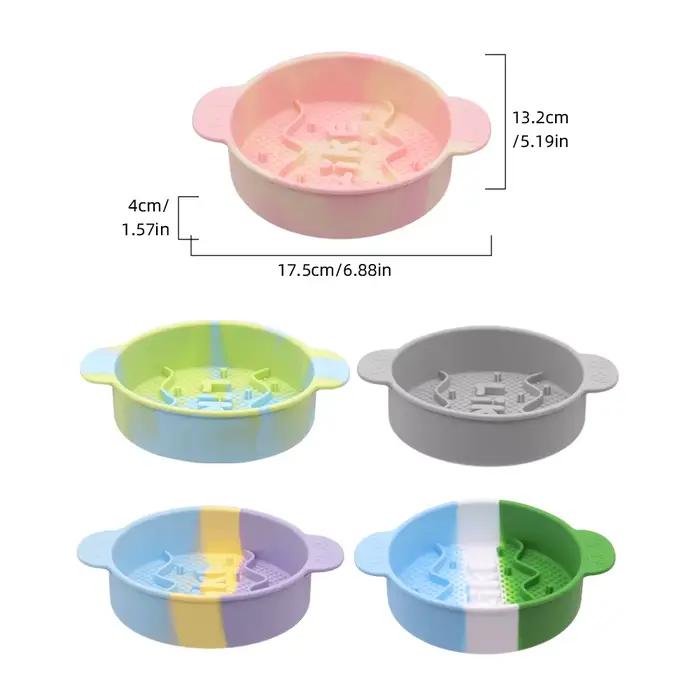 Gamelle anti-étouffement et antidérapante en silicone pour animaux de compagnie