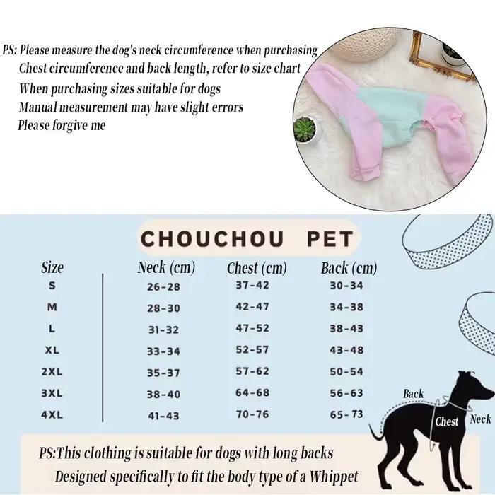 Hiver chien sweat à capuche Whippet manteaux pour animaux de compagnie Pyjamas