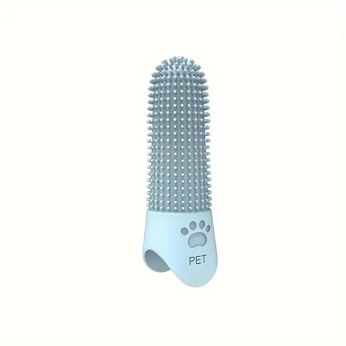 Brosse à dents pour chien en silicone souple 360 °