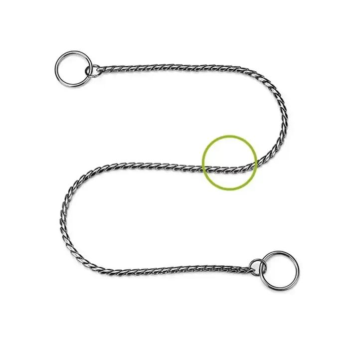 Collier ras du cou en forme de serpent pour chien