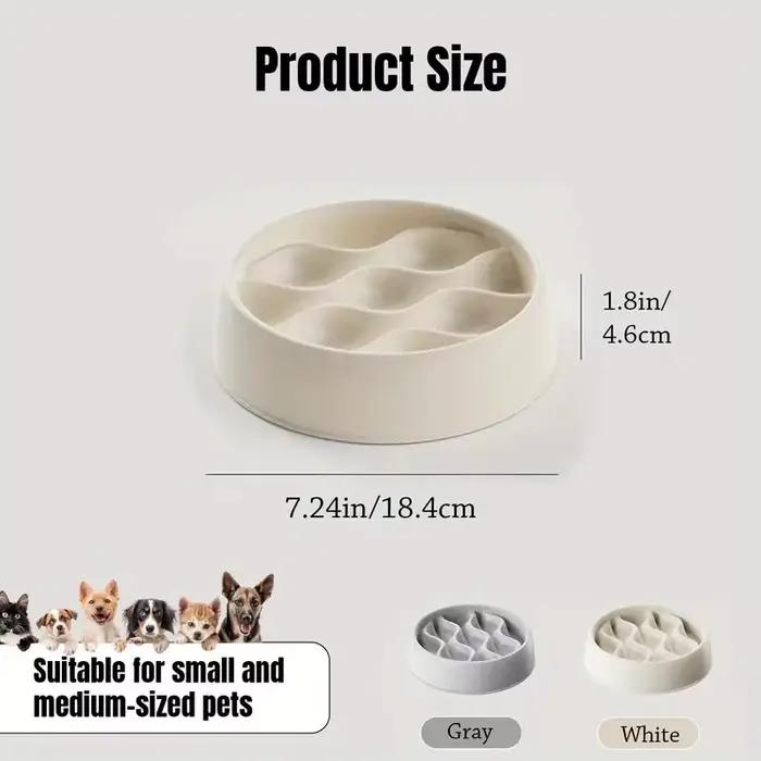 Bols à mangeoire lente Paw Print pour chiens