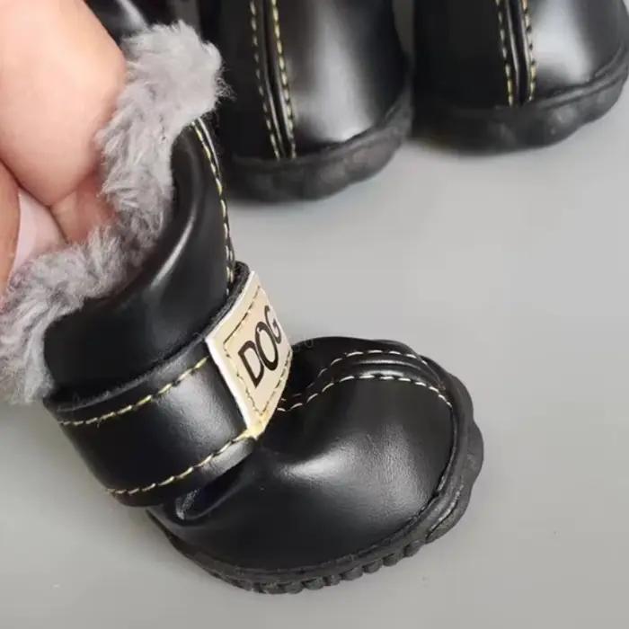 Bottes chaudes en PU pour chien