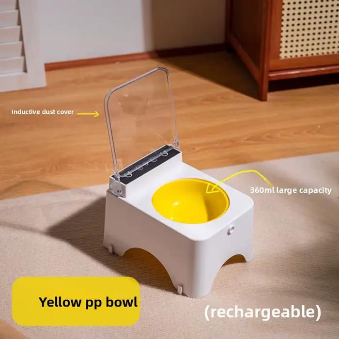 Gamelle automatique anti-poussière pour animaux de compagnie avec couvercle
