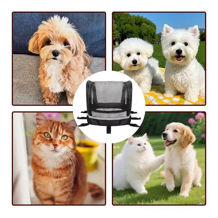 Panier pour chien pour vélo, porte-animaux pour guidon de vélo avec fenêtre, panier pour petit chien pour les loisirs quotidiens, les trajets domicile-travail et les activités de plein air