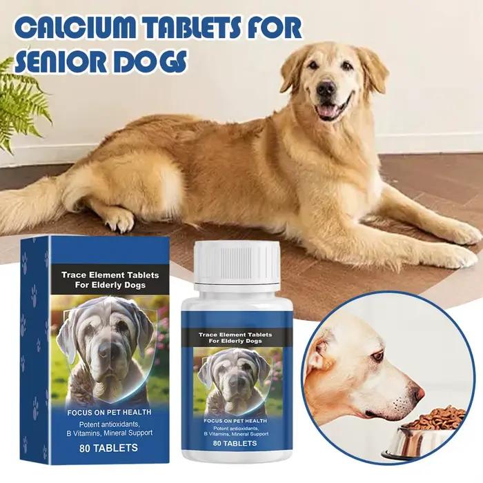 Complément minéral pour chiens seniors : Comprimés de calcium pour la protection osseuse