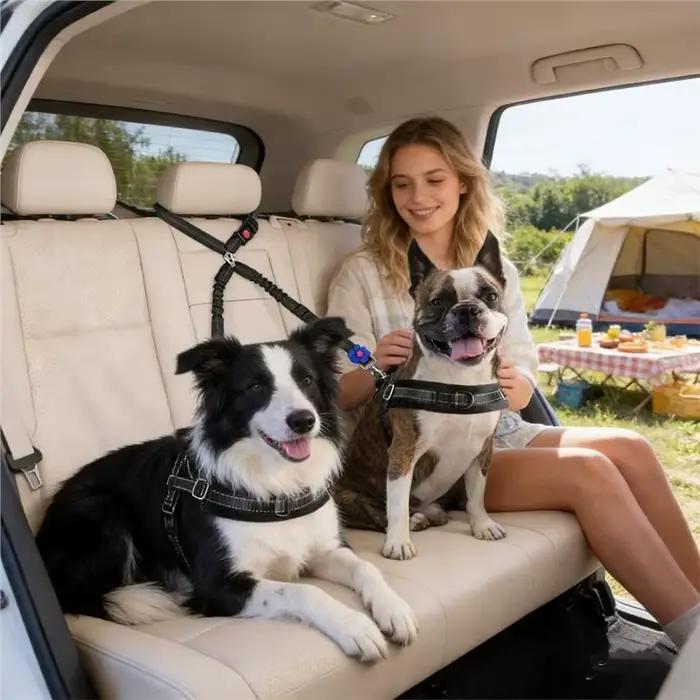 Harnais de sécurité double tête pour chien