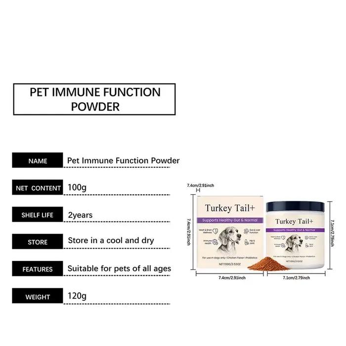 Poudre Probiotique pour Chiens Saveur Bacon Délicieuse Soutien Digestif Longue Durée de Conservation Supplément de Santé Premium pour Animaux de Compagnie