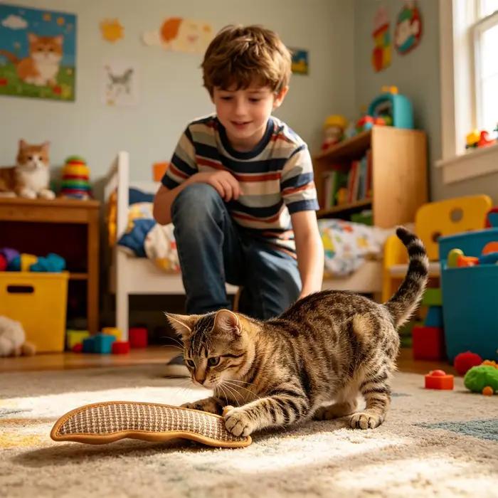 Coussin de jeu pour animaux de compagnie avec rembourrage à la catnip